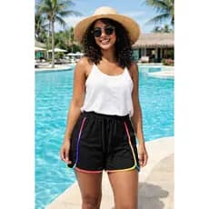 short,short com abertura saída de praia, saída de banho, short,saída de praia