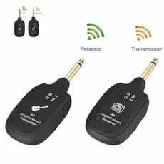Transmissor Guitarra Violão Baixo Teclado Cabo P10 Sem Fio Wireless Uhf