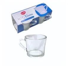 OFERTA!!! kit 2 xicaras café 160 ml vidro cristal cantinho do café fofa clink envio imediato