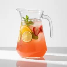 arra de Vidro 1,2ml Alça Para Agua Sucos Drinks Bares Restaurantes Cozinha Almoço Jantar
