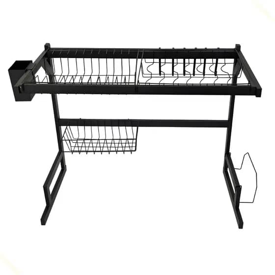 Escorredor de Louça Suspenso Cozinha Kitchen Rack Aço Inox 65cm