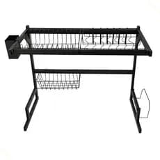 Escorredor de Louça Suspenso Cozinha Kitchen Rack Aço Inox 65cm