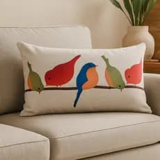 Almofada Retangular Decorativa Baguete Linho sofisticada Estampas Modernas 30x50cm com Enchimento