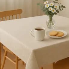 Toalha de mesa de algodão cru Rústica boho luxo retangular  150x150cm