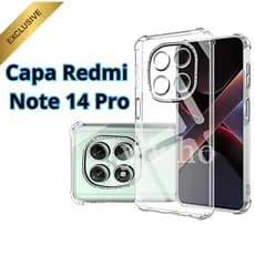 Capinha capa Redmi Note 14 Pro 4G / 5G Transparente Anti Impacto