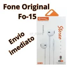 Fone de ouvido p2 Estereo Earphone Pmcell F0-15