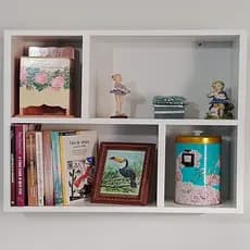 Nicho Cubo Com Divisórias Decoração Quarto Sala Escritório Nicho para Banheiro 100% Mdf