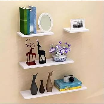 Kit 4 Prateleiras 20 30 40 50cm Mdf  20 cm de Profundidade