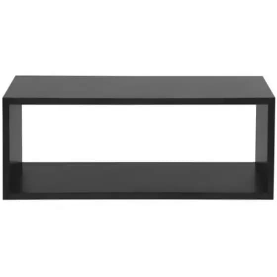 Nicho Retangular Grande MDF Preto Nicho Multiuso