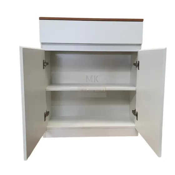 Balcão Buffet Aparador 100% MDF Com Gaveta Tampo Amadeirado