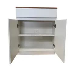 Balcão Buffet Aparador 100% MDF Com Gaveta Tampo Amadeirado