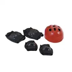 Kit Proteção Infantil Vermelho 3X1 Capacete Joelheira Cotoveleira Unissex Xalingo - 0549.8