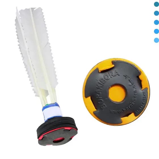 PETECA BRANCA OFICIAL BLISTER 20CM PROFISSIONAL BORA KI BORA