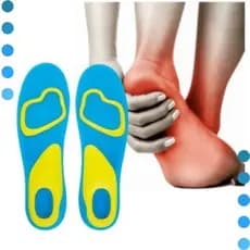 Palmilha Ortopedica Gel Silicone Anti Impacto Pés Sem Dor