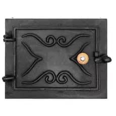 Porta Para Fogão De Lenha Cor Preta 31x25 CM