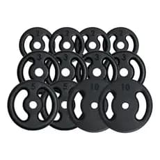 Kit 30kg Anilhas Diversificadas Pintadas Personalizável Furo 31mm Premium Peso Academia Casa Musculação