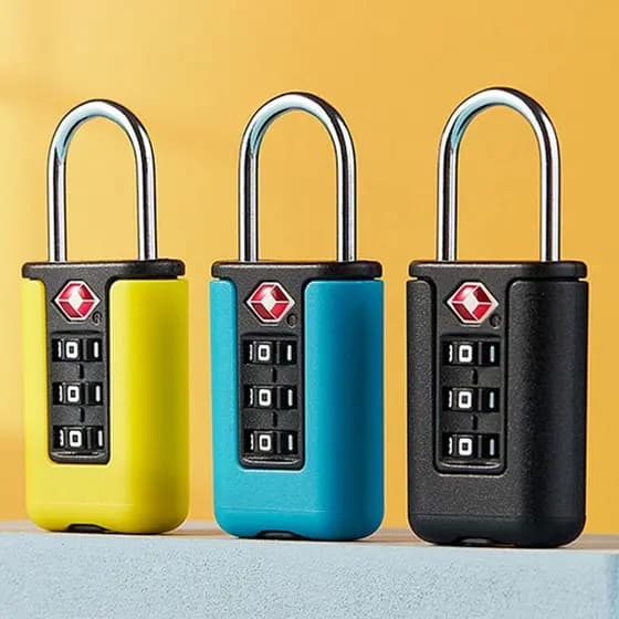 Cadeado de Bagagem c/ Haste de Aço Inox Proteção TSA