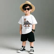 Camiseta Infantil Los Angeles 100% Algodão Conforto e Estilo Para Os Pequenos, camisa infantil
