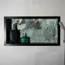Nicho Porcelanato/Cerâmica Para Banheiro Box 30x60 Verde Tiffany