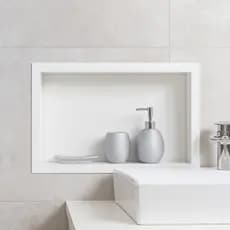 Nicho Porcelanato para banheiro box 30x40x11 borda em alumínio