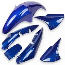 Kit Carenagem Completo Titan 150 Azul 2004 2005 2006 2007 2008 Pintado e Envernizado