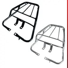 Bagageiro CG Titan 125 cromado preto 2000 2001 2002 2003 2004 2005 2006 2007 2008