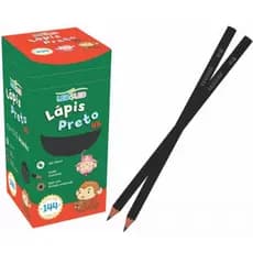 Lápis de Escrever Caixa c/ 144 Unidades Léo Léo Papelaria Material Escolar Lapis de Escrever Lapis Preto IDEAL PARA REVENDA