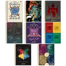 Caderno Harry Potter Universitário 10 Matérias 200 Fls Tamanho: 200 mm x 275 mm Papel Off - Jandaia