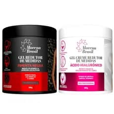 Kit 2X Gel de Massagem Corporal Morena Brasil | Pimenta Negra + Ácido Hialurônico RJ