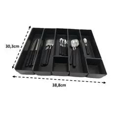 Organizador de Gavetas e Talheres, Maquiagem Organizador Modular Cozinha 7pçs