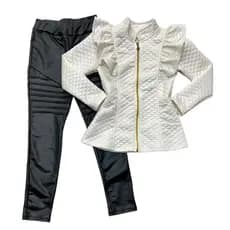 Conjunto Infantil Mini Diva Jaqueta Com Calça Inverno Frio Menina Modinha