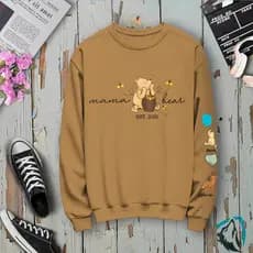 Moletom Gola Careca Design Desenho Pooh Moda Inverno Fofo Colorido