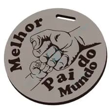 Medalha Melhor Pai Do Mundo Em Mdf 3mm