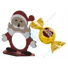 50 Lembrancinha Porta Bombom Natal Papai Noel MDF CRU