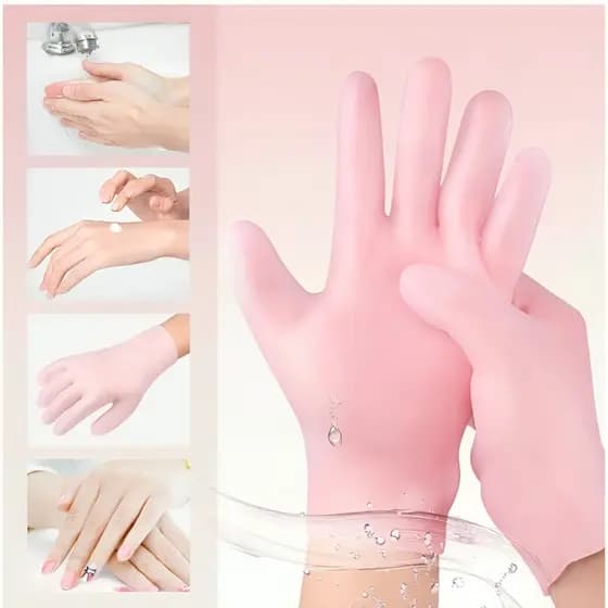 Luva de Silicone Hidratação Esfoliante Mãos Ressecadas Reutilizável Luva de Hidratação Luva De Silicone Hidratante