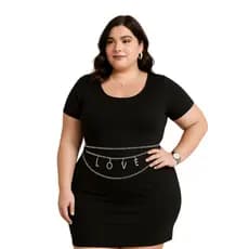 Cinto De Corrente Feminino Ajustável Plus Size LOVE