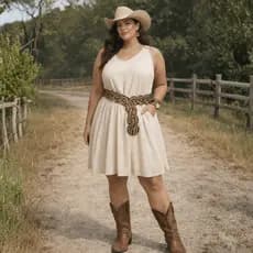 Cinto Plus Size Boho Chic Tigre Estilo Country & Boho Lançamento Rodeio 2026