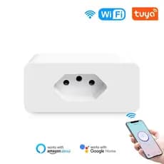 Tomada Inteligente 16A, Medidor de Consumo, alexa Google chrome, Controle por Voz Alexa Google