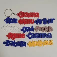 Chaveiro Personalizado com Nome em 3D – Presente Criativo e Lembrancinha