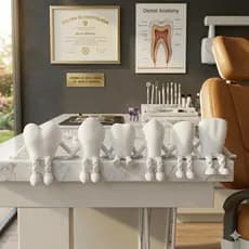 Miniaturas Dentárias Dentes Decorativos Para Consultorio Presente Para Dentista Incisivo ao 1º Molar