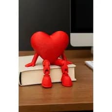 Coração Decorativo 3D com Perninhas | Presente Criativo Romântico | Dia dos Namorados, Aniversário, Decoração