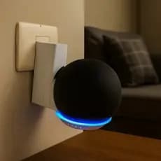 Suporte de tomada para Alexa Echo Dot Compatível com 4ª e 5ª geração