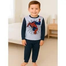 Pijama Infantil Menino ou Menina Estampado Manga Longa