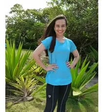 Blusa Feminina Long Line academia Dry Fit camiseta sobre Legging