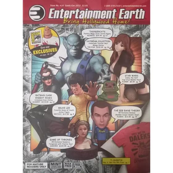 Revista Catálogo Enternainment Earth 41A Importada 2012