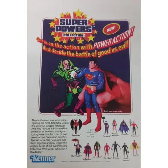 Poster A3 Decorativo Super Powers Vintage 42x29,7 Sem moldura
