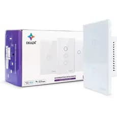Interruptor Inteligente Touch borda 2.5 D Zigbee 3 Botões Branco Google home e Alexa -EKGC-T307-3WZ
