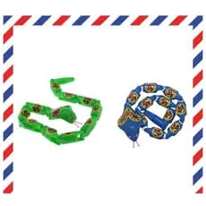 Kit 2 cobra naja articulada plástico brincadeira cabrinha maluca