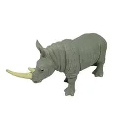 Rinoceronte africano realista emborrachado miniatura brinquedo