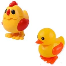 Patinho galinho a corda pula pula igual de verdade com 1 peça brinquedo infantil